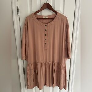 Easel Dress in Dusty Rose